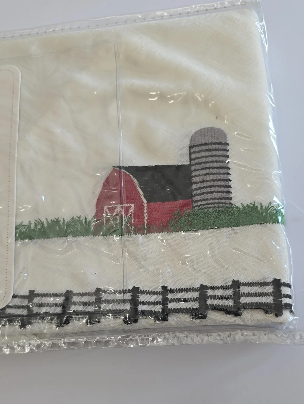 Renaissance Home Fashion Cows Barn Embroidered Swag Pair 56